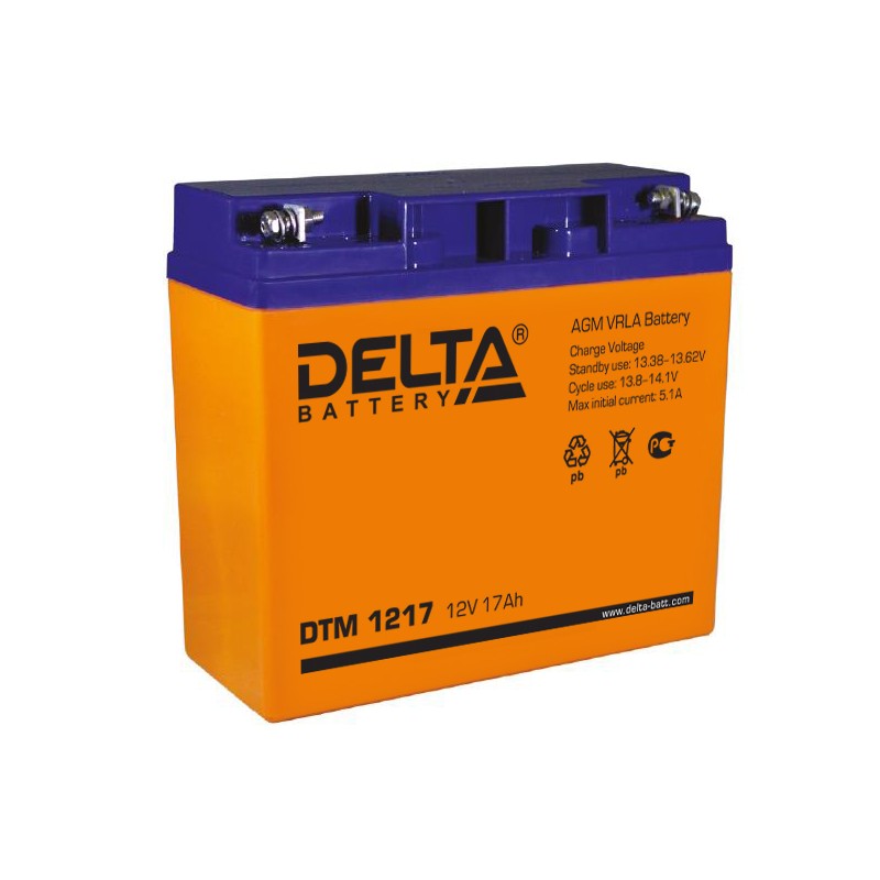 DTM 1217 - аккумулятор Delta DT 17ah 12V  